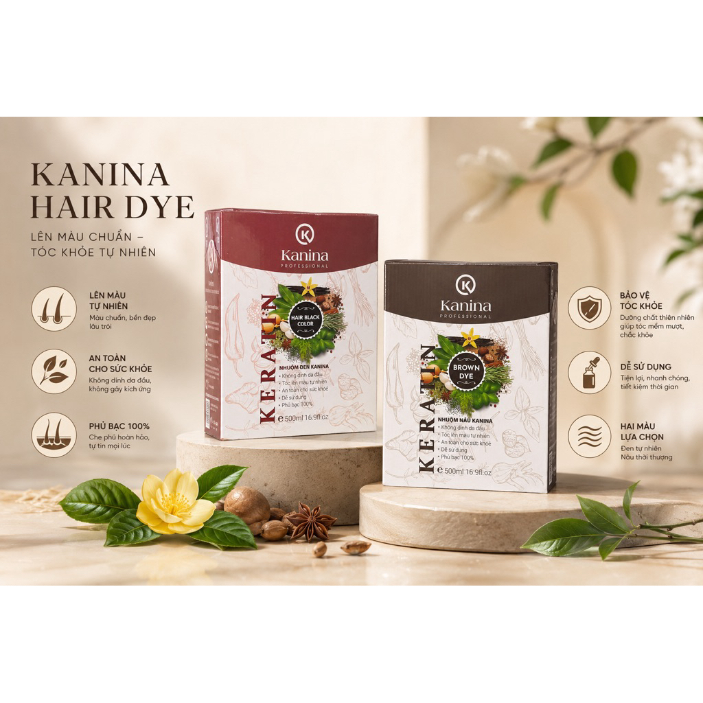 NHUỘM TÓC PHỦ BẠC KANINA PROFESSIONAL