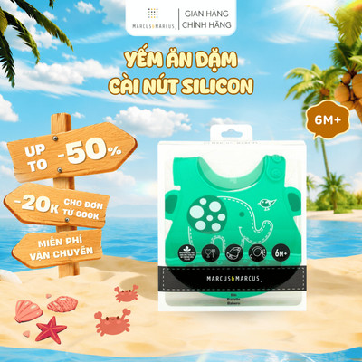 Yếm Silicon Ăn Dặm Cho Bé Marcus & Marcus, Từ 6 Tháng - Ollie