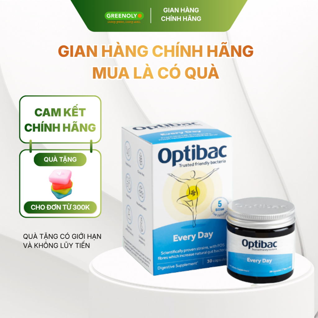 Optibac Men Vi Sinh Babies & Children Cho Bé Từ 0 - 12 Tuổi  30 Gói