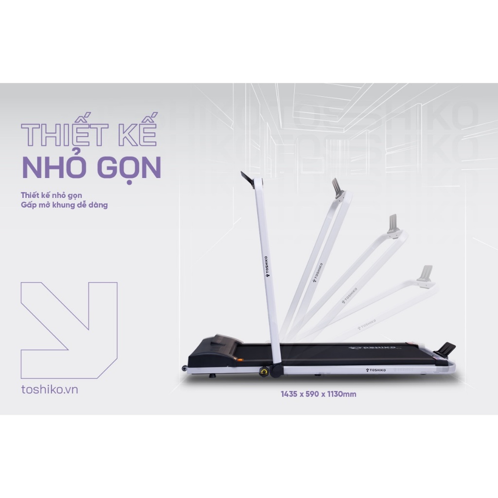 Máy chạy bộ thể dục thể thao tại nhà Toshiko Gen Z, giúp tăng cơ giảm mỡ, rèn luyện sức khỏe, bảo hành 24 tháng | BigBuy360 - bigbuy360.vn