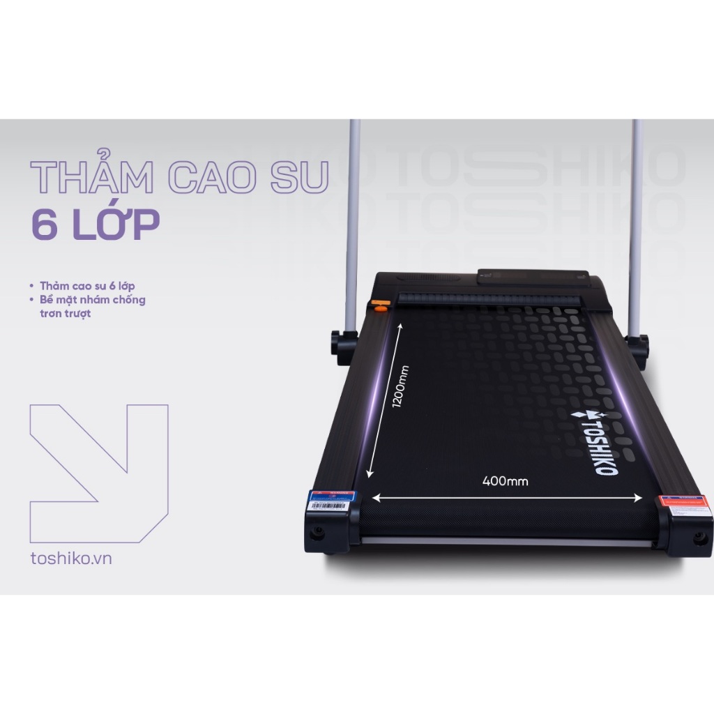Máy chạy bộ thể dục thể thao tại nhà Toshiko Gen Z, giúp tăng cơ giảm mỡ, rèn luyện sức khỏe, bảo hành 24 tháng | BigBuy360 - bigbuy360.vn