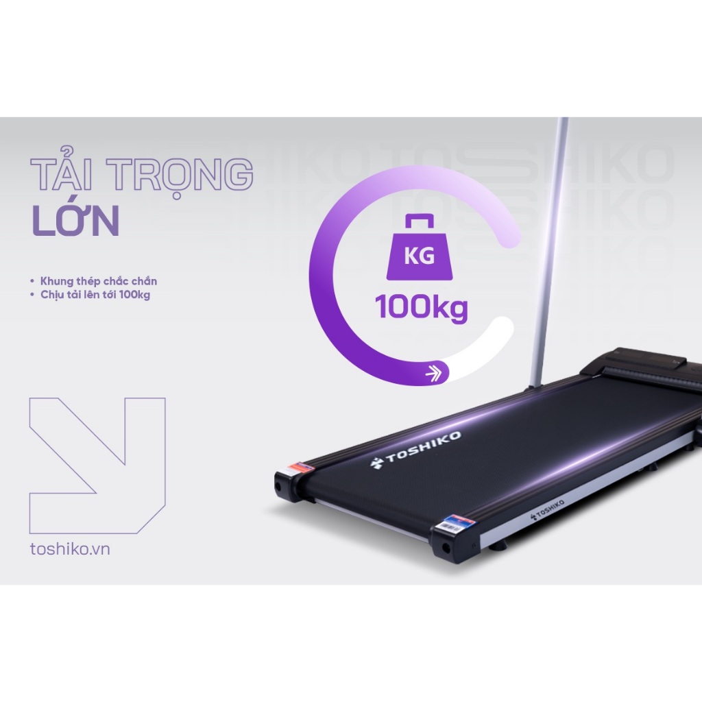 Máy chạy bộ thể dục thể thao tại nhà Toshiko Gen Z, giúp tăng cơ giảm mỡ, rèn luyện sức khỏe, bảo hành 24 tháng | BigBuy360 - bigbuy360.vn
