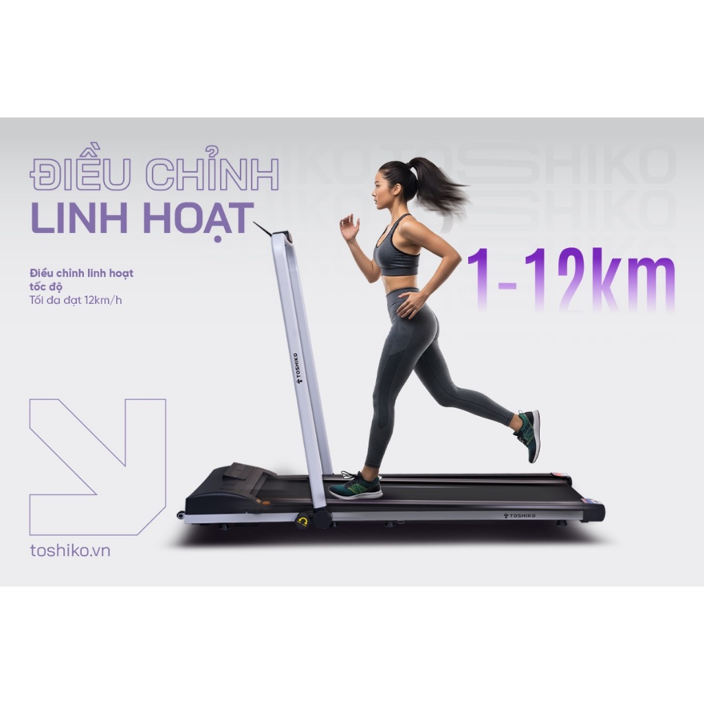 Máy chạy bộ thể dục thể thao tại nhà Toshiko Gen Z, giúp tăng cơ giảm mỡ, rèn luyện sức khỏe, bảo hành 24 tháng | BigBuy360 - bigbuy360.vn