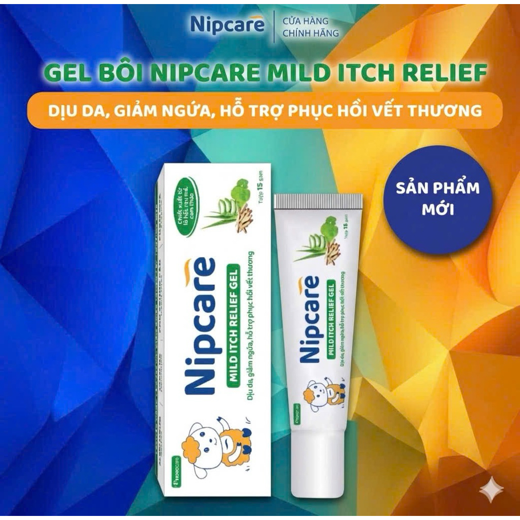 Kem bôi ngứa da+ Bọt tắm dịu cho be Nipcare 10g - Hỗ trợ giảm cơn ngứa, dịu da, giảm sưng đỏ, hỗ trợ