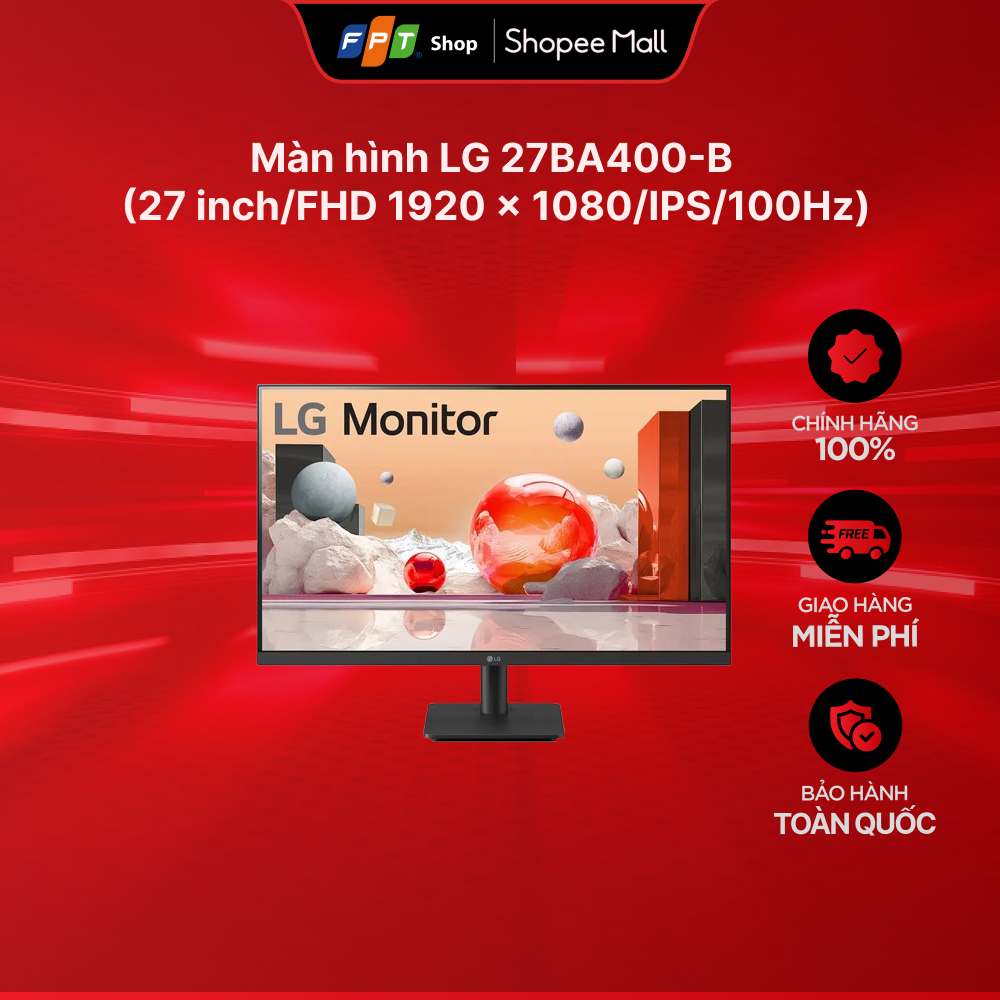 Màn hình LG 27BA400-B (27 inch/FHD 1920 x 1080/IPS/100Hz)