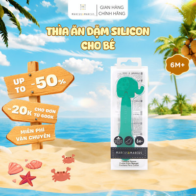 Thìa Ăn Dặm Silicon Cho Bé Marcus & Marcus, Từ 6 Tháng - Ollie