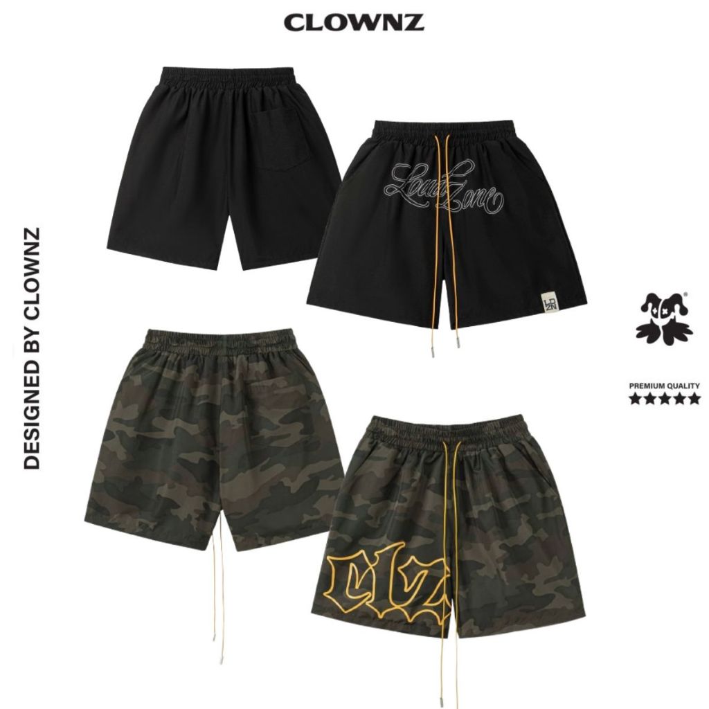 Quần đùi short basic ClownZ Loudzone Wind Breaker Short local brand unisex túi nam nữ thể thao form 