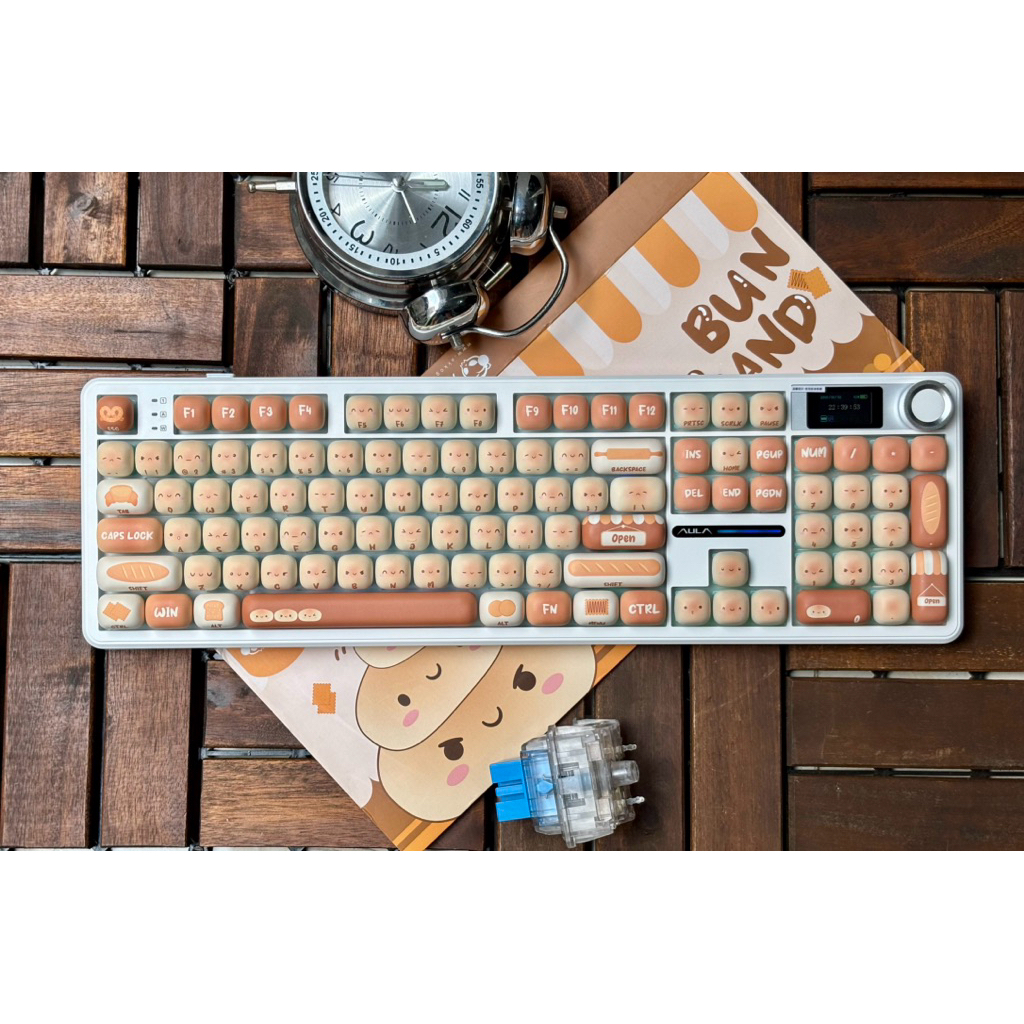 Bàn Phím Cơ Fullsize Aula F108 Pro - 3 Mode - Mạch Xuôi - RGB - 108 Phím đã MOD TungCustom
