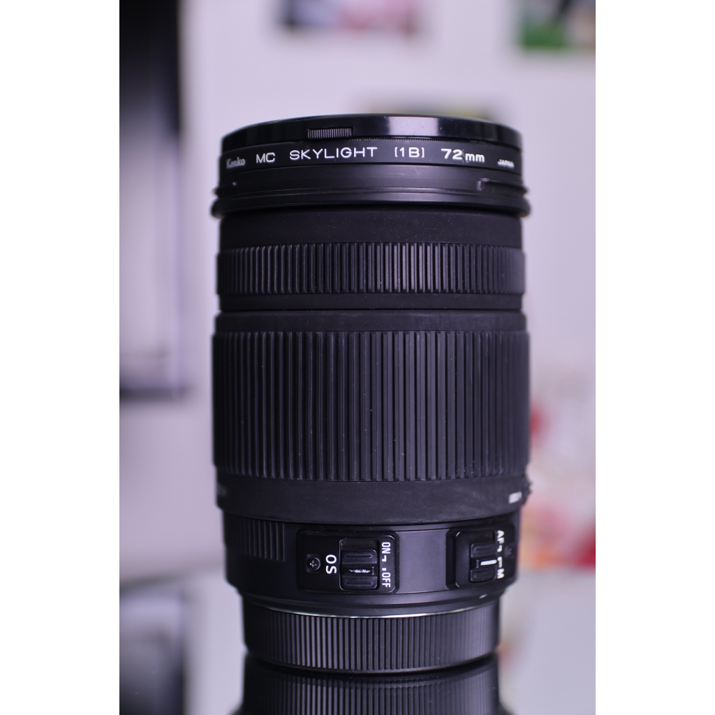 Lens Canon siêu đa dụng SIGMA AF 18-250mm F3.5-6.3 DC OS HSM ngàm efs (Thấu kính lớn bị mốc - Hỏng khẩu độ) - Lens máy ảnh