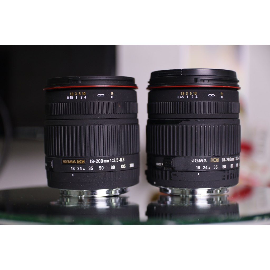 Lens canon Sigma 18-200mm f/3.5-6.3 DC for Canon efs- crop 98% - bảo hành 1 tháng - Ống kính Canon EF