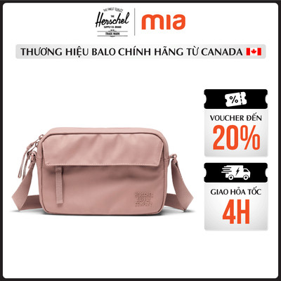 Túi Xách Herschel Alberni Weather Resistant Crossbody XS Black - Vải EcoSystem Tái Chế Chống Nước, Đi Chơi Du Lịch