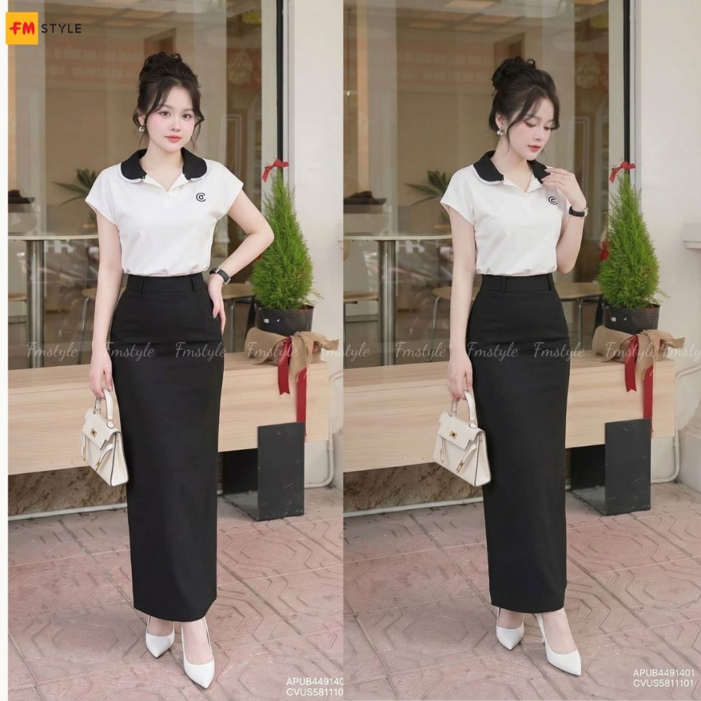 Chân Váy Nữ  FMSTYLE Công Sở Dáng Suông Đai Kiểu – Thanh Lịch, Tôn Dáng  25030359