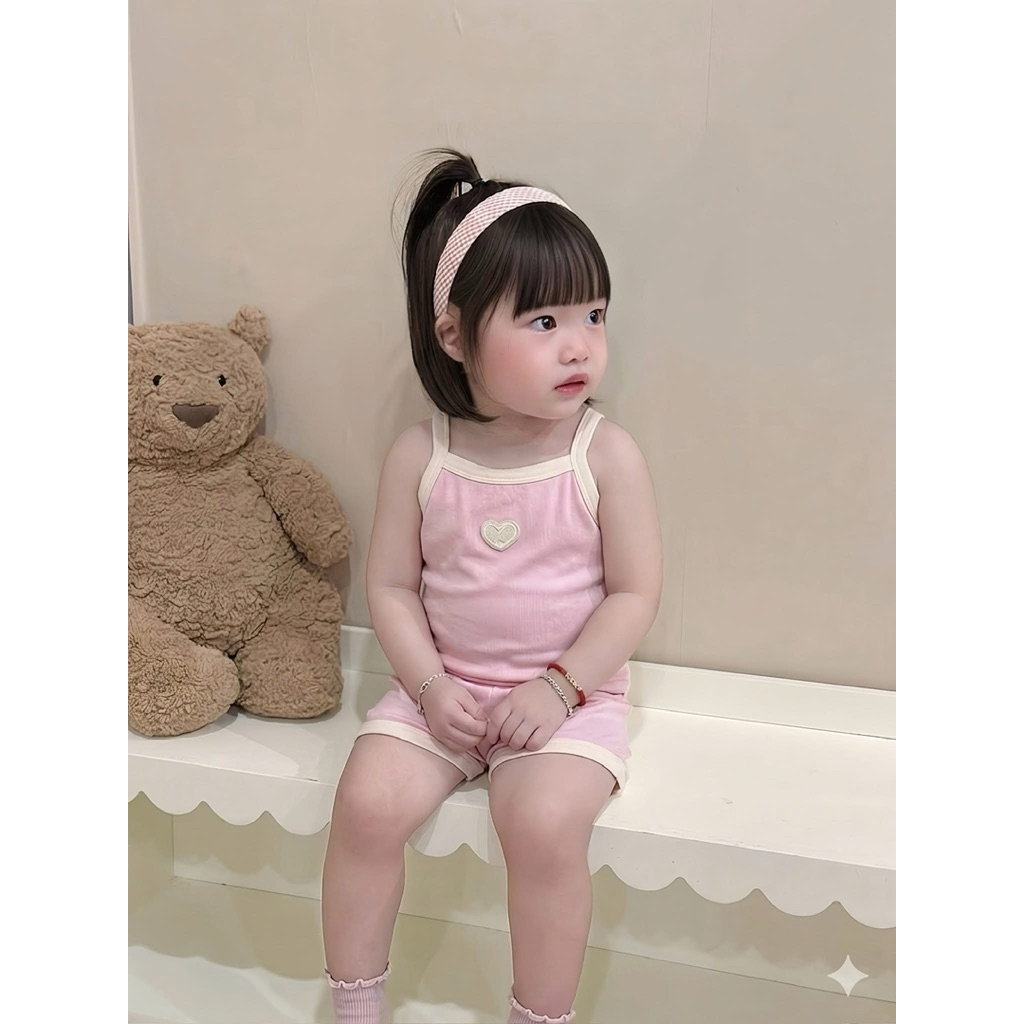 bộ mặc nhà cotton peptit cho bé trai và bé gái