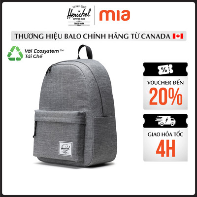 Balo Herschel Classic TM 2.0 Standard 15" - Balo Laptop Nam Nữ 15-16 Inch,Vải EcoSystem Tái Chế, Bền Màu,Đi Học Du Lịch