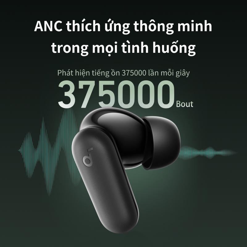 Tai nghe Bluetooth Soundcore R50i NC - Chống ồn chủ động Adaptive ANC 2.0, BassUp Driver 10mm, pin 45 giờ - A3959 | BigBuy360 - bigbuy360.vn