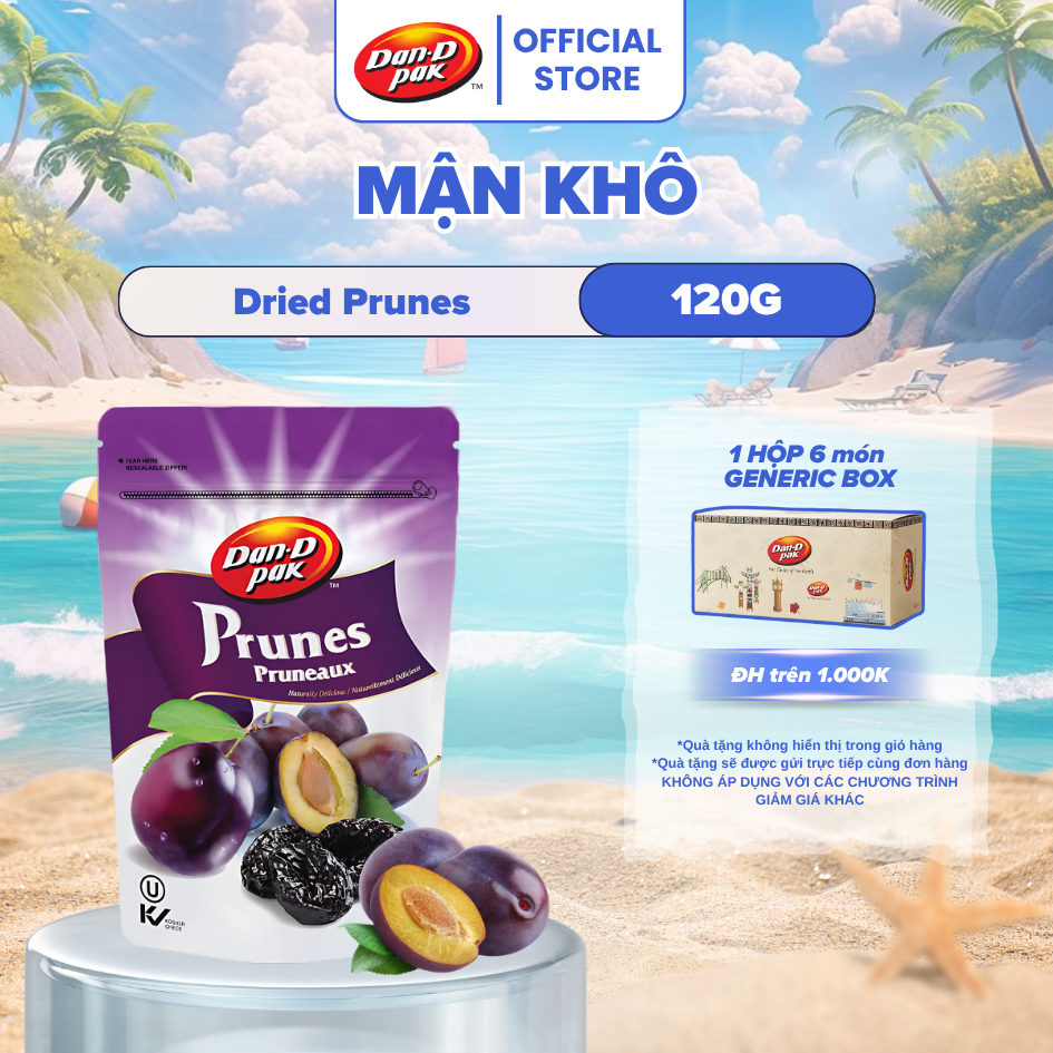 Mận Khô Dan D Pak I Dried Prunes I 120g