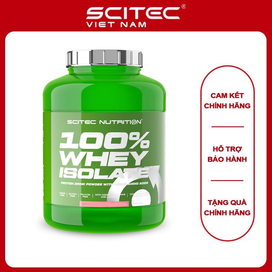 Whey isolate Scitec Nutrition, hấp thu nhanh, hỗ trợ phục hồi và tăng cơ hiệu quả| Scitec Nutrition