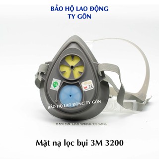 Mặt nạ chống bụi 3M 3200 - tặng kèm bông lọc và nắp lọc