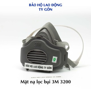 Mặt nạ chống bụi 3M 3200 - tặng kèm bông lọc và nắp lọc