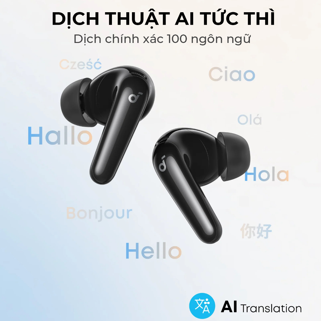 Tai nghe bluetooth không dây ANKER Soundcore R60i NC chống ồn 52dB | Hi-Res LDAC | AI Translation | Bluetooth 6.1- D1202 | BigBuy360 - bigbuy360.vn