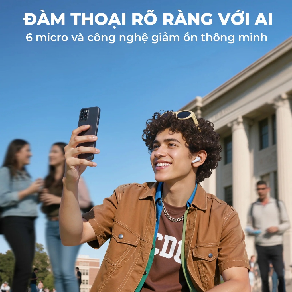 Tai nghe bluetooth không dây ANKER Soundcore R60i NC chống ồn 52dB | Hi-Res LDAC | AI Translation | Bluetooth 6.1- D1202 | BigBuy360 - bigbuy360.vn