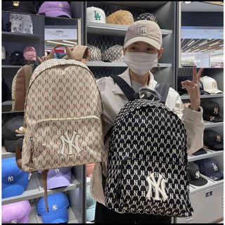Balo MLB NY Hàn Quốc Monogram Backpack Full Tag Code
