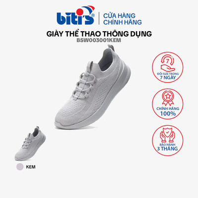 Giày Thể Thao thông dụng Nữ Biti's Êmbrace BSW003001KEM (Kem)