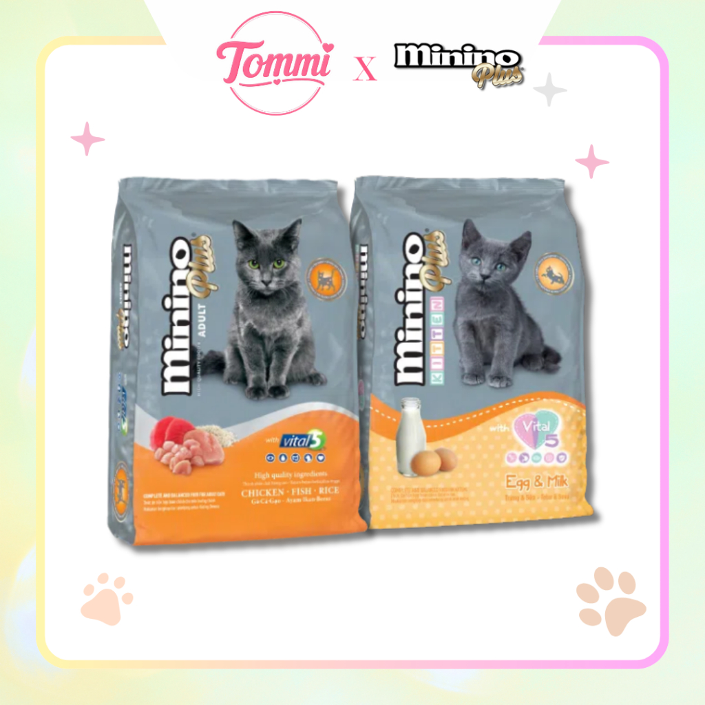 [350g] Hạt Cho Mèo Con & Mèo Lớn Minino Plus
