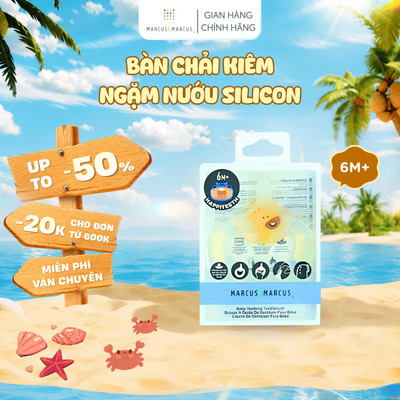 Bàn Chải Đánh Răng Kiêm Gặm Nướu Silicon Cho Bé Marcus & Marcus, Từ 6 Tháng - Lola