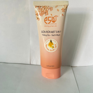 Sữa Rửa Mặt Làm Sạch Bụi Bẩn Bã Nhờn 3in1 E5 Kiềm Dầu Giúp Da Căng Bóng Tự Nhiên 100ml (Hồng)