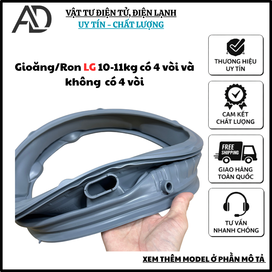 Gioăng ( Ron ) máy giặt LG 10kg - 11kg FV1450S3W-FV1450S2B-FV1410S3B-FV1413S3WA-FV1412S3B