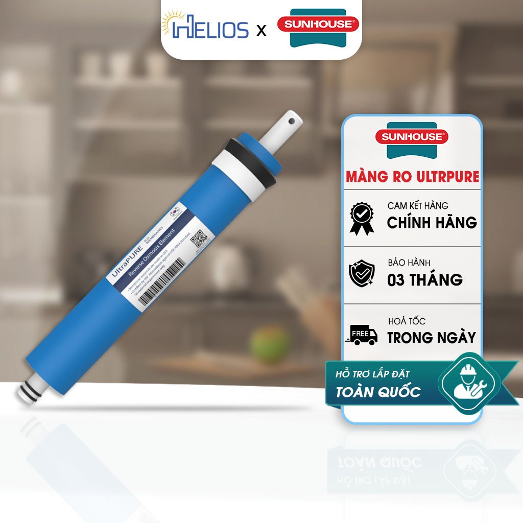 Màng RO Sunhouse UltraPure 75GPD Chính Hãng – Lõi Lọc RO Thay Thế Cho Máy Lọc Nước Có Vỏ Màng