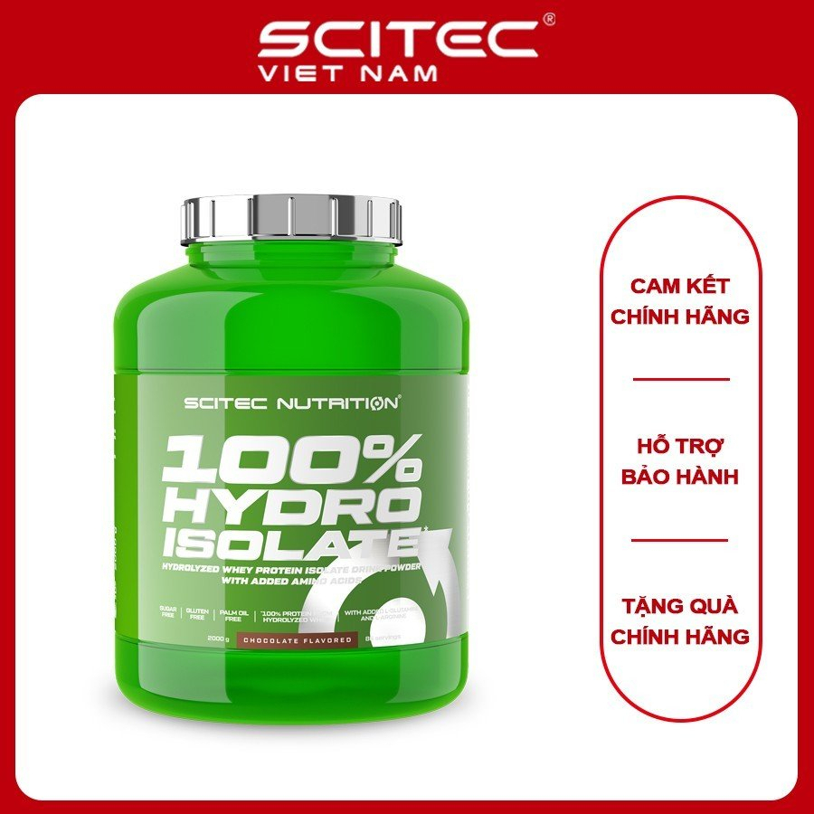 Whey HYDRO ISOLATE Scitec Nutrition, hấp thu rất nhanh, hỗ trợ phục hồi và tăng cơ nạc hiệu quả| Sci
