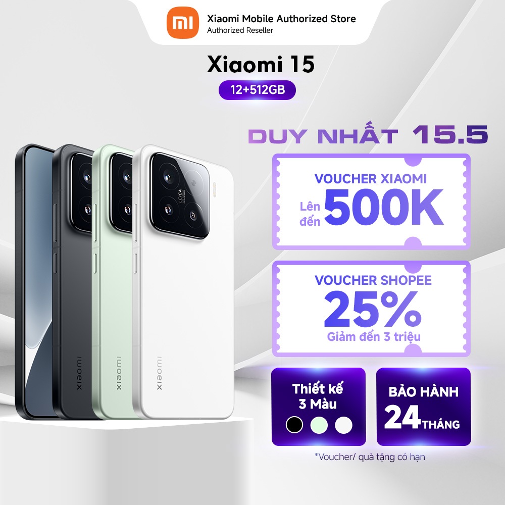 [Livestream] Điện thoại Xiaomi 15 (12+256GB |12+512GB) | 3 Camera Leica | Snapdragon 8 Elite