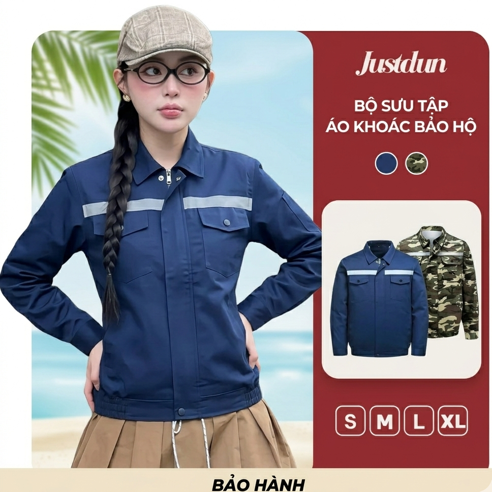 Xưởng Áo Điều Hoà (Có Lẻ Áo Không Quạt), 2 Lớp, Lắp 2 Quạt Chất Kaki Dày Dặn Thấm Hút