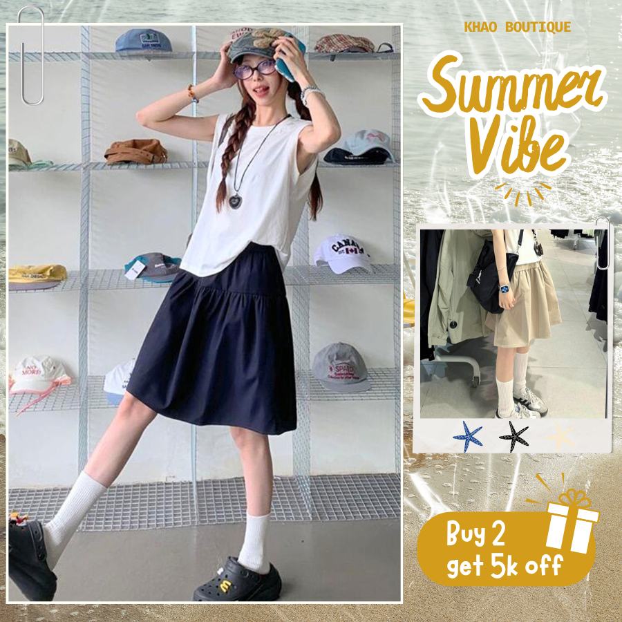 [KH03] Chân váy dài lửng Shoujo Girl, styles shoujo girl Nhật Bản | Khao Boutique