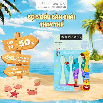 Bộ 3 Đầu Bàn Chải Thay Thế Cho Bé Marcus & Marcus (Willo/ Marcus/ Pokey)