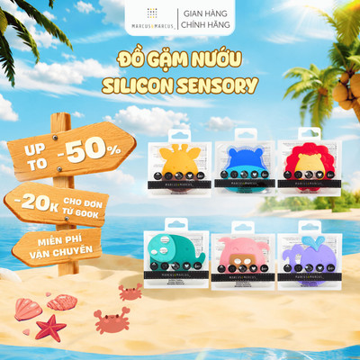 Đồ Gặm Nướu Silicon Sensory Marcus & Marcus, Cho Bé Từ 6 Tháng
