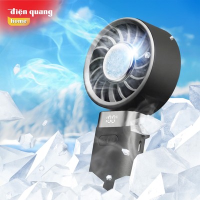 [HỎA TỐC] Quạt Cầm Tay Mini 100 Cấp Độ Gió (Có Thể Gập) Điện Quang 3600 mAh Cầm Tay Di Động Gió Mạnh Tốc Độ Cao