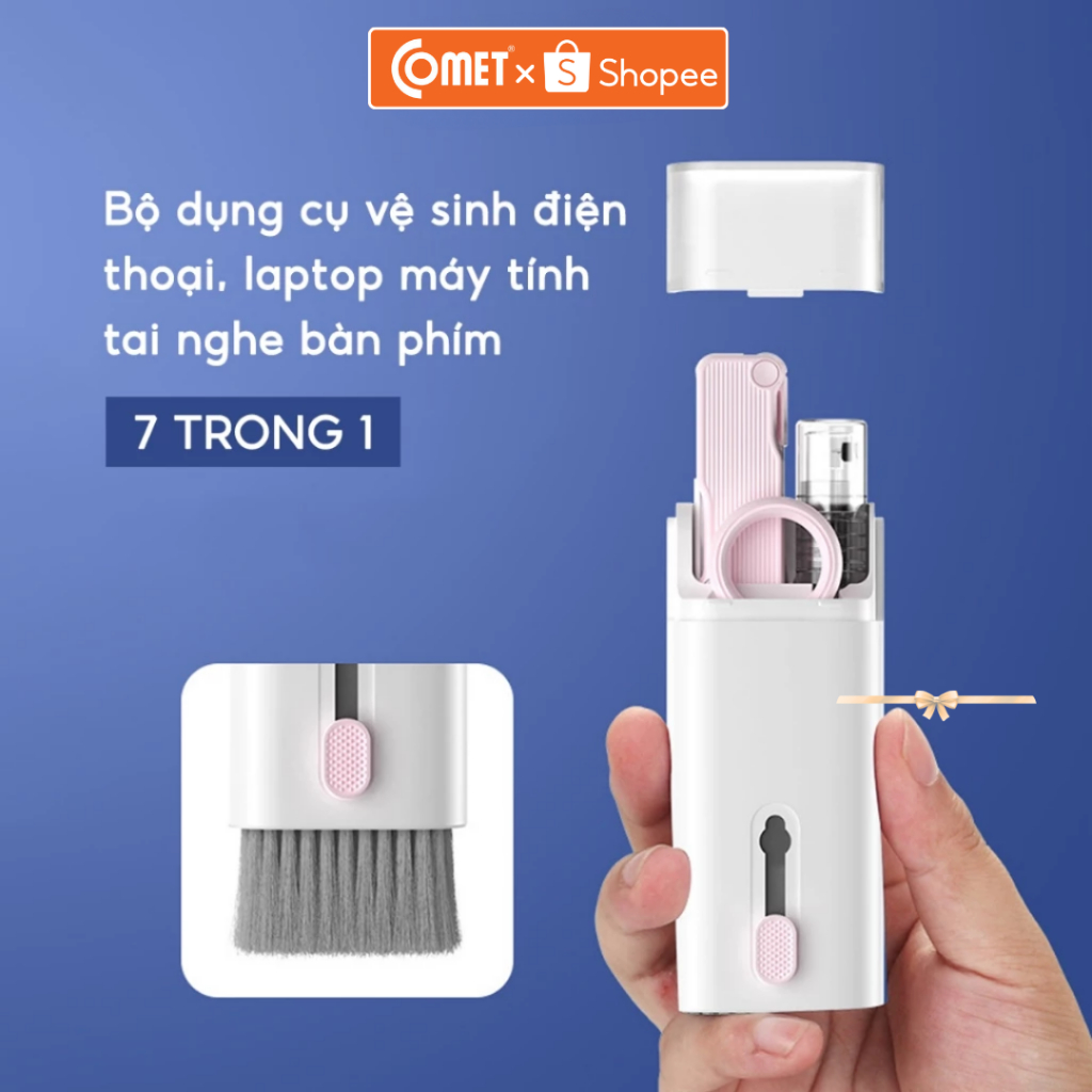 Bộ Dụng Cụ Vệ Sinh Laptop Máy Tính Điện Thoại 7In1 - Bộ Vệ Sinh Tai Nghe Bàn Phím Tiện Dụng