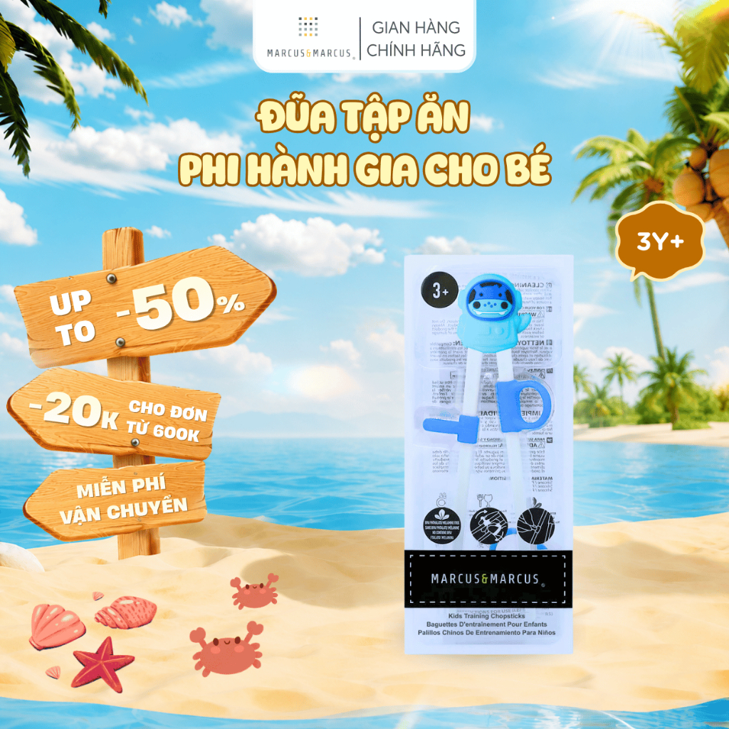 Đũa Tập Ăn Phi Hành Gia Cho Bé Marcus & Marcus, Từ 3 Tuổi – Lucas