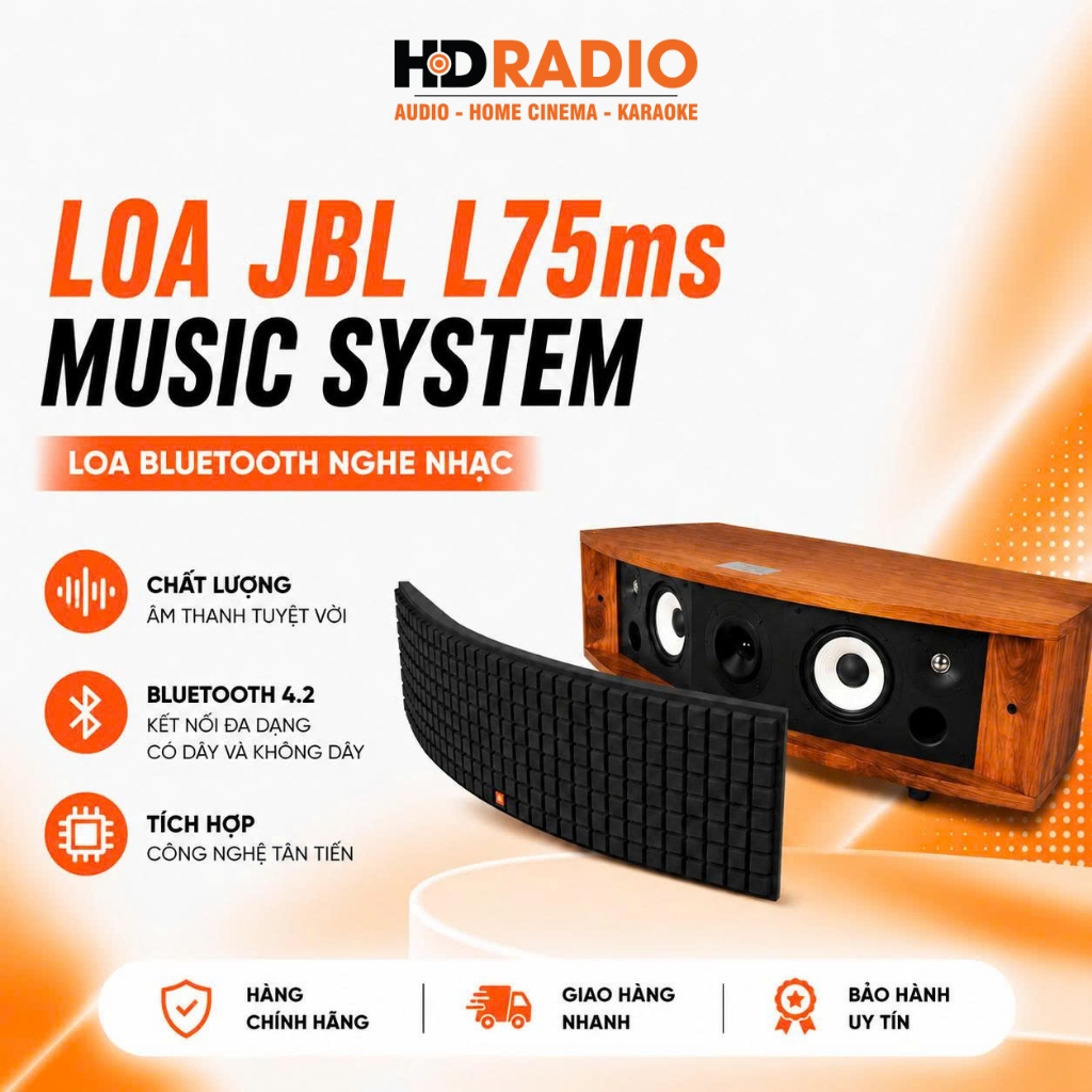Loa JBL L75ms Music System, DAC 32-bit/192kHz, Bluetooth, Wifi, HDMI ARC, AUX, Phono, Sub Out, Công 