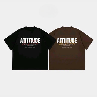 Áo thun tay lỡ unisex ATITITUDE, Áo phông nam nữ form rộng ulzzang