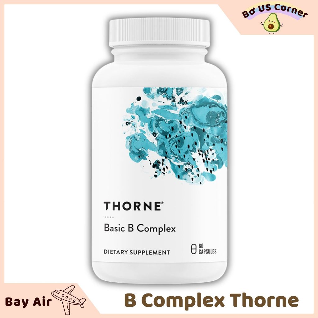 Viên Uống Vitamin B-Complex Thorne Sản Sinh Năng Lượng, Hỗ Trợ Não Bộ Và Hình Thành Hồng Cầu Thorne