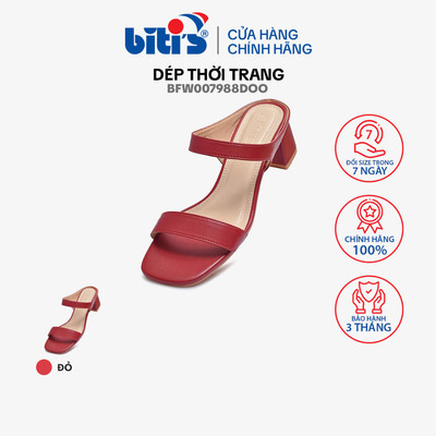 DÉP THỜI TRANG NỮ BITI'S BFW007988DOO - màu đỏ - size từ35 đến 39