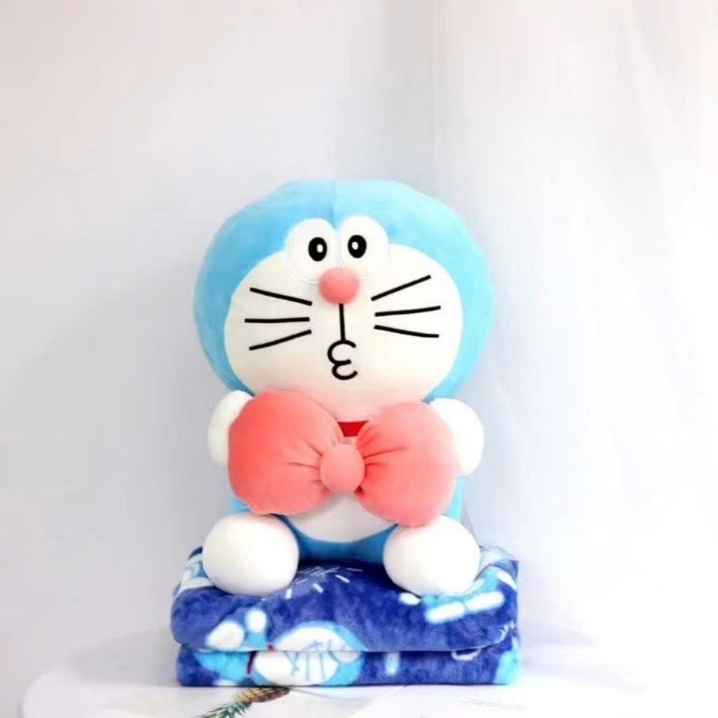 🌻GẤU BÔNG KÈM MỀN DORAEMON 🎀