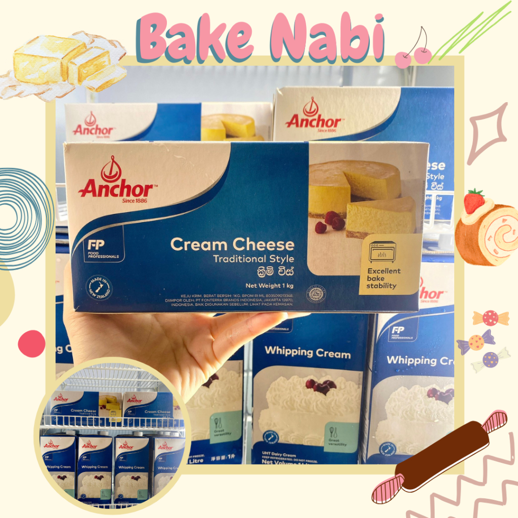 CREAM CHEESE ANCHOR KHỔI 1KG VÀ KHỔI LẺ 250GR