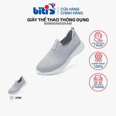 Giày Thể Thao thông dụng Nữ Biti's Êmbrace BSW004800XAM (Xám)