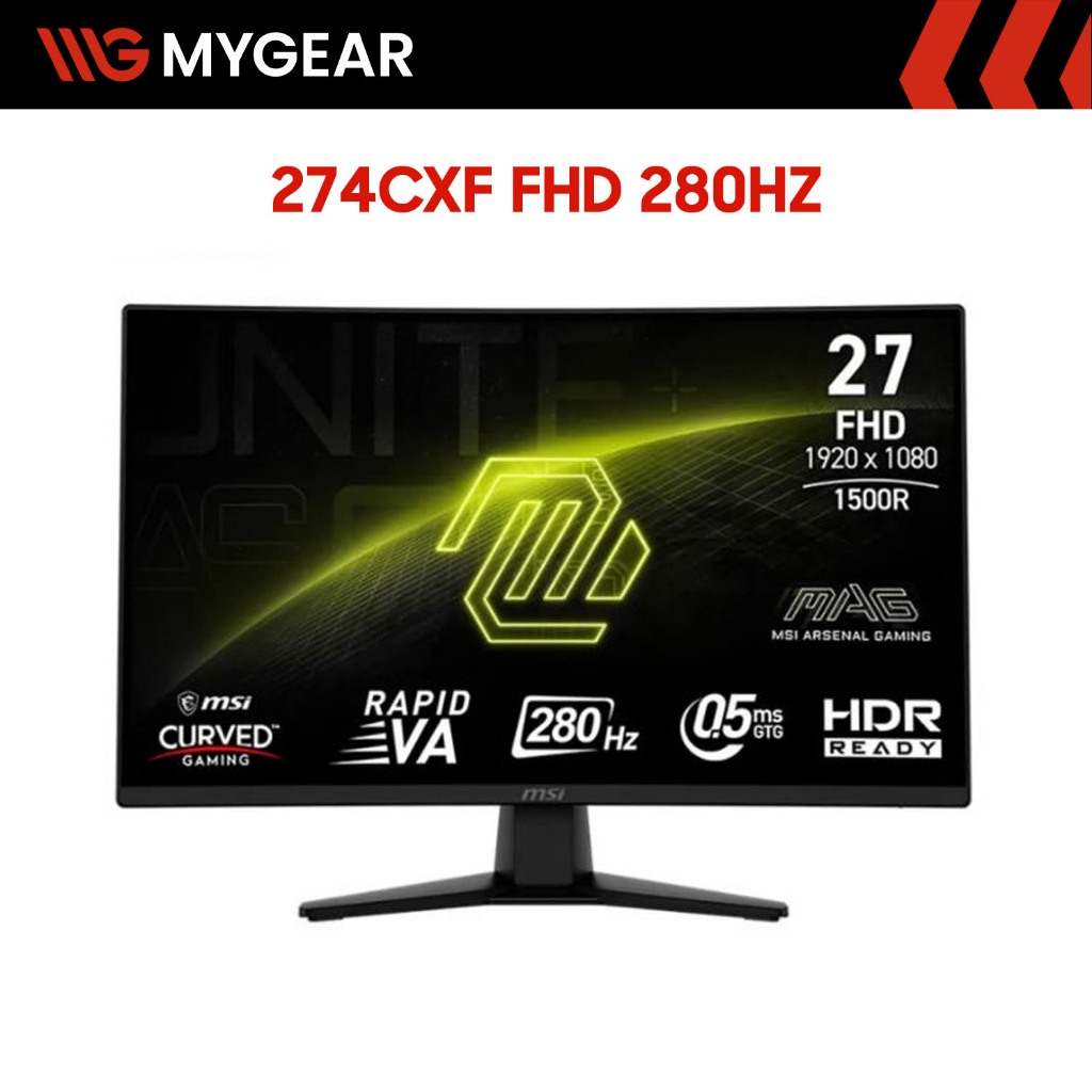 Màn hình Cong Gaming MSI MAG 274CXF 27 Inch Full HD VA 280Hz HDR Ready 0.5ms