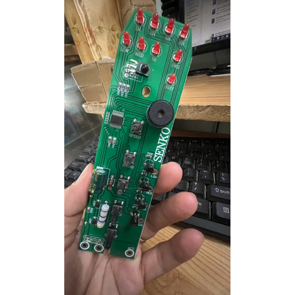 Bo Mạch quạt Đứng senko DR1608 /DR888[ mẫu bền nhận khiển cũ nhạy]